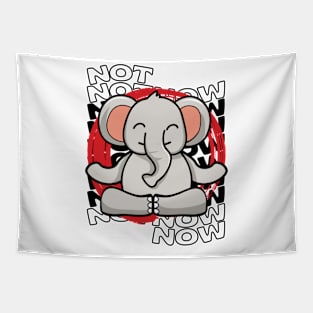 Lotus yoga elephant pose Tapestry