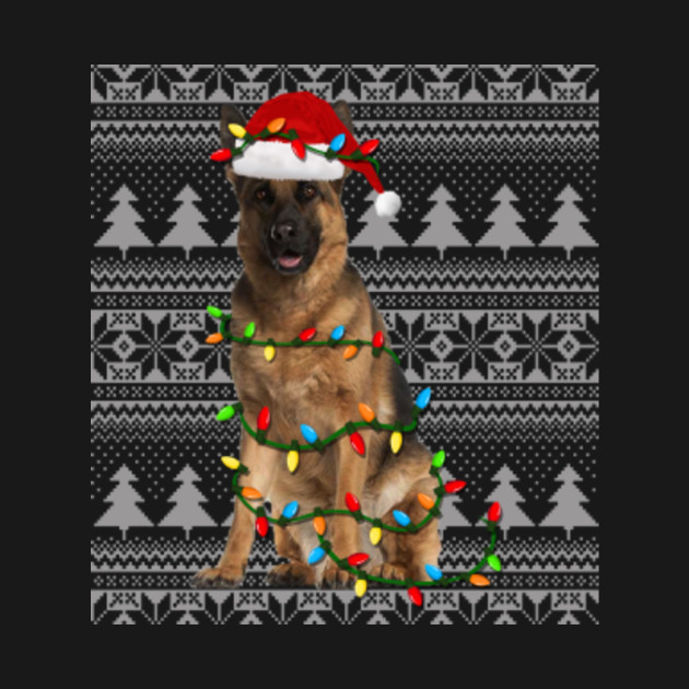 german shepherd christmas sweatshirt