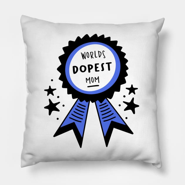 World's Dopest Mom Mommy Day Pregnancy Announcement Pillow by rjstyle7