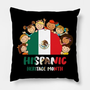Hispanic Heritage Month Shirt Mexico Pride Kids Boys Girls Pillow