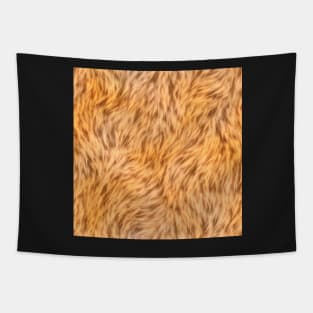 Orange Fur Design Tapestry