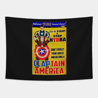 Claptain America Tapestry