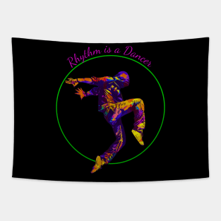 Rhythmic Groove - HipHop Dancer Tapestry