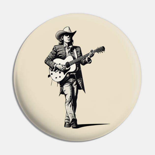 Dwight Yoakam Playing Guitar Pin by Aldrvnd