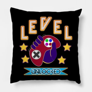 level up game unlocked unisex Pillow