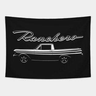 64-65 White Ranchero Tapestry