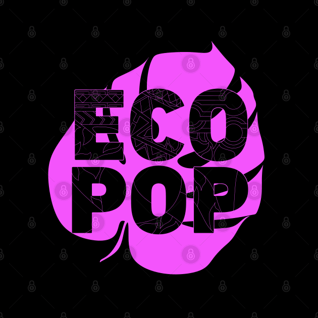 ecopop pattern in floral design logo by jorge_lebeau