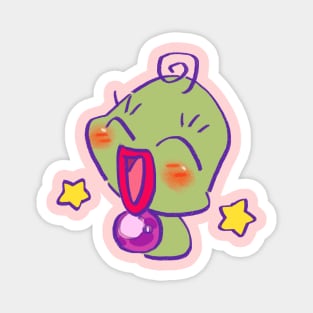 cute majorika the green witch frog baby form / magical doremi anime Magnet