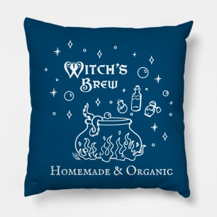 Witch's Brew, White Ink Pillow