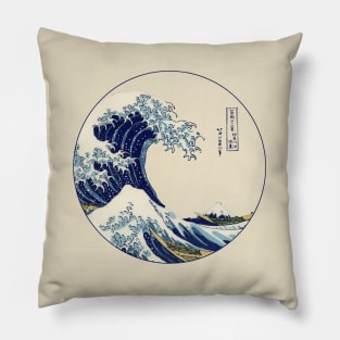 The Great Wave off Kanagawa Pillow