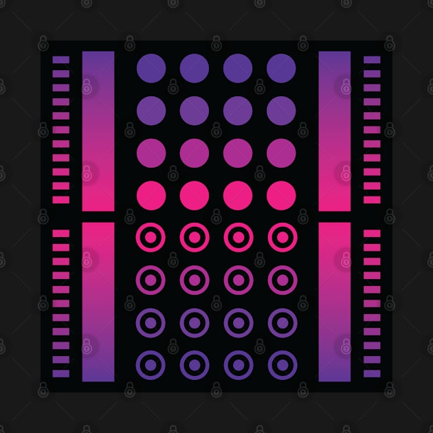 “Dimensional Screen (1)” - V.2 Purple - (Geometric Art) (Dimensions) - Doc Labs by Doc Labs