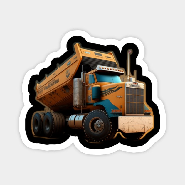 Dump Truck Operator Magnet by HALLSHOP