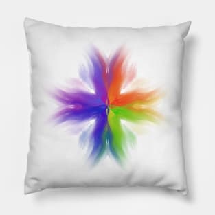 Rainbow cross Pillow