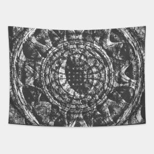 Abstract Op Art Quasicrystals Vintage Waves Mandala Tapestry
