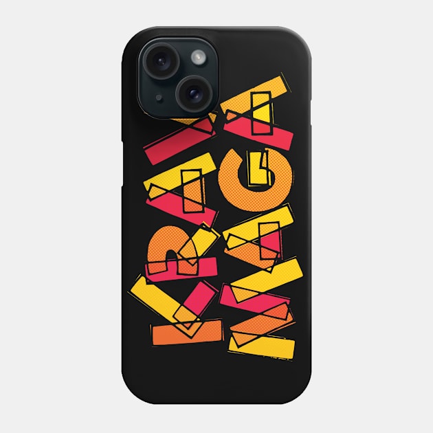 Krav Maga Bright Lettering Phone Case by polliadesign