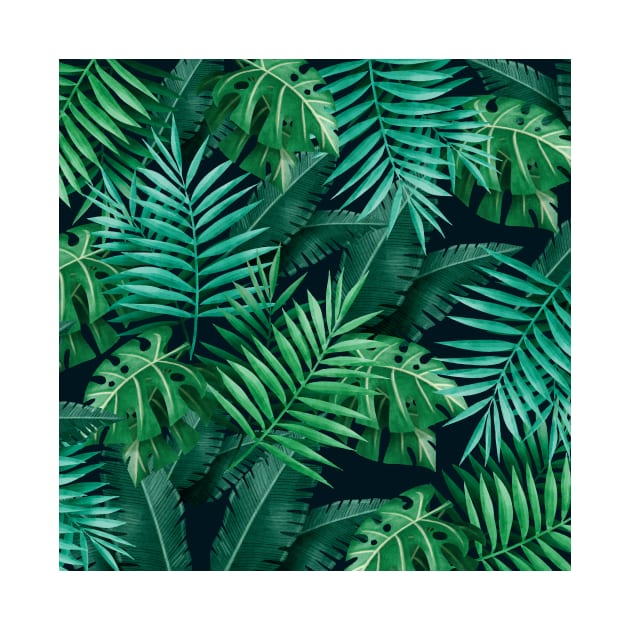 Palm leaves Pattern by Inspired-DS