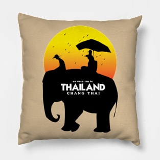 On Vacation In Thailand Pillow