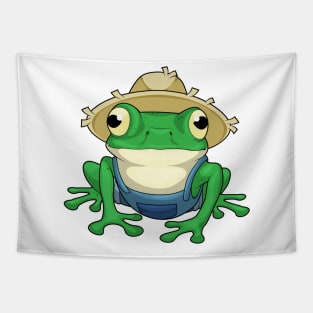 Frog Farmer Hat Tapestry