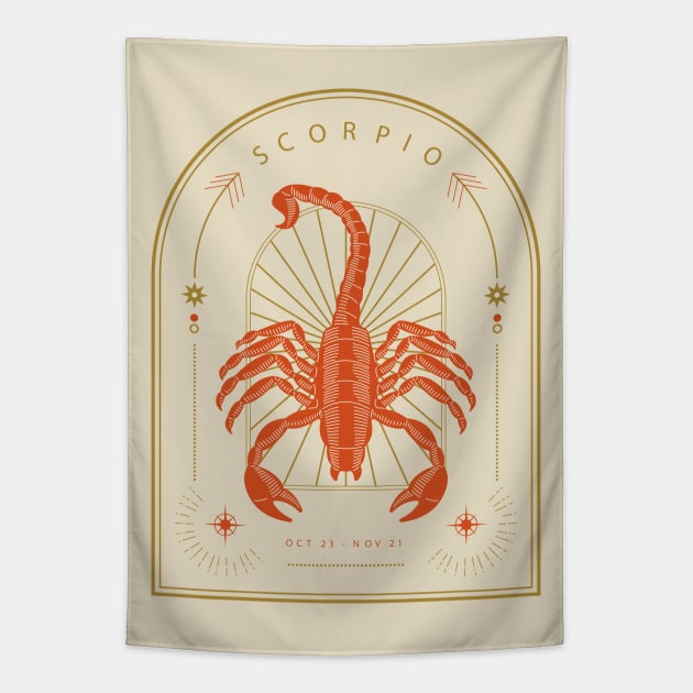 Scorpio Tapestry by Javio