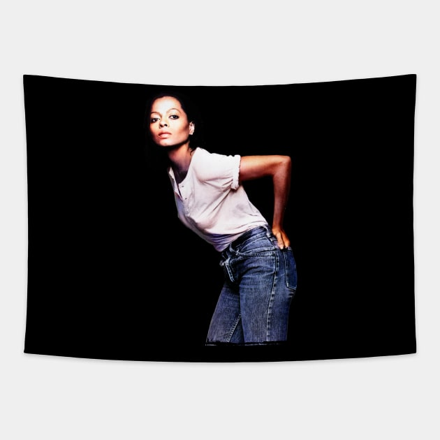 Diana Ross Classic Rare Photo Tapestry by Mr.FansArt