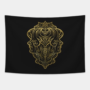 Gemini gold Tapestry