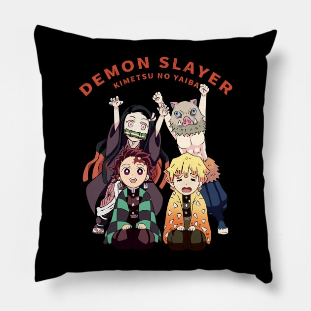 Demon Slayer Big Team Pillow by Call me Sunshine