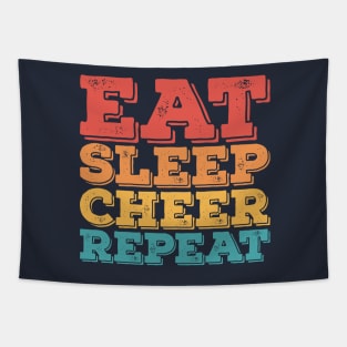 Eat Sleep Cheer Repeat for Boys Men Girls Women Kids Tapestry