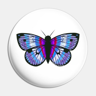 Pink Purple And Blue Butterfly Pin