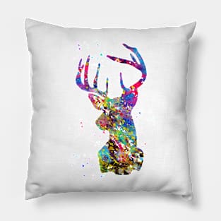 Stag Portrait Pillow