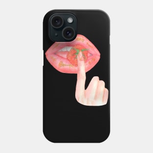 Strawberry lips Phone Case