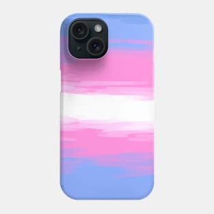 Painted Transgender Pride Flag Phone Case