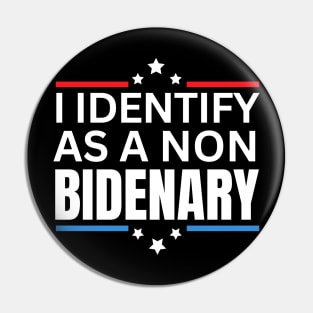 I identify as non Bidenary American vintage style (v15) Pin