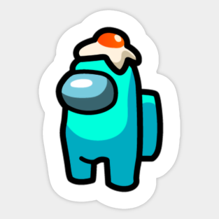 Among Us Cyan Stickers Teepublic