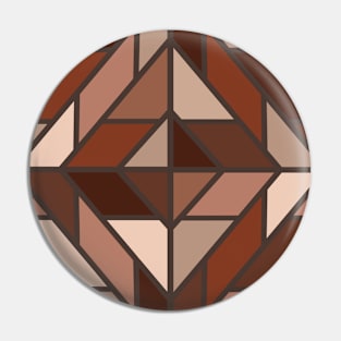 Geometric Pattern Tiles in Natural Brown and Beige Pin