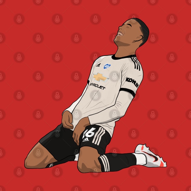 Mason Greenwood Knee Slide by Hevding