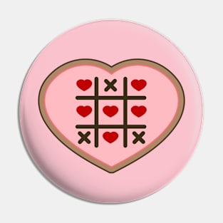 XO Heart Cookies Pin