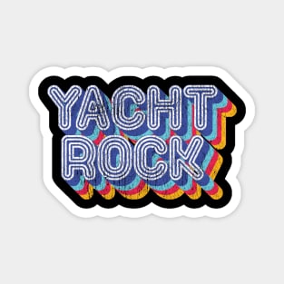 Psychedelic Fade Yacht Rock Party Boat Drinking graphic Magnet