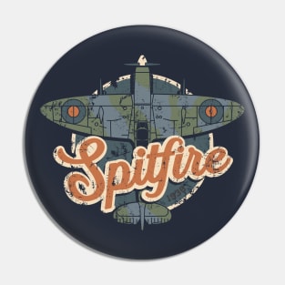 Vintage RAF Spitfire WW2 Fighter Plane Pin