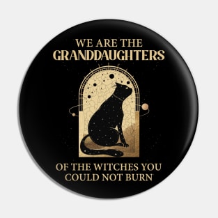 We Are the Granddaughters of the Witches You Could Not Burn Black Cat Black Stars Black Magic Pin