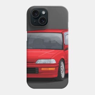 Civic EF hatch Red Phone Case