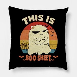 This Is Boo Sheet Ghost Retro Halloween Costume Men Women Shirt Pillow