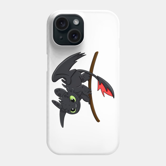 Cute Toothless baby dragon from cartoon How to train your dragon Phone Case by PrimeStore