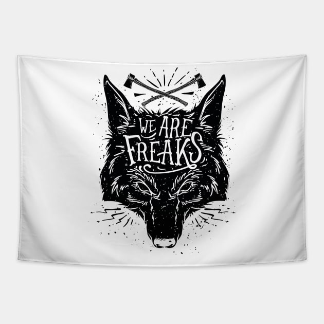 We Are Freaks Tapestry by ToxicBabes