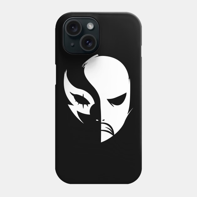 Angry Mask - White Phone Case by Darasuum