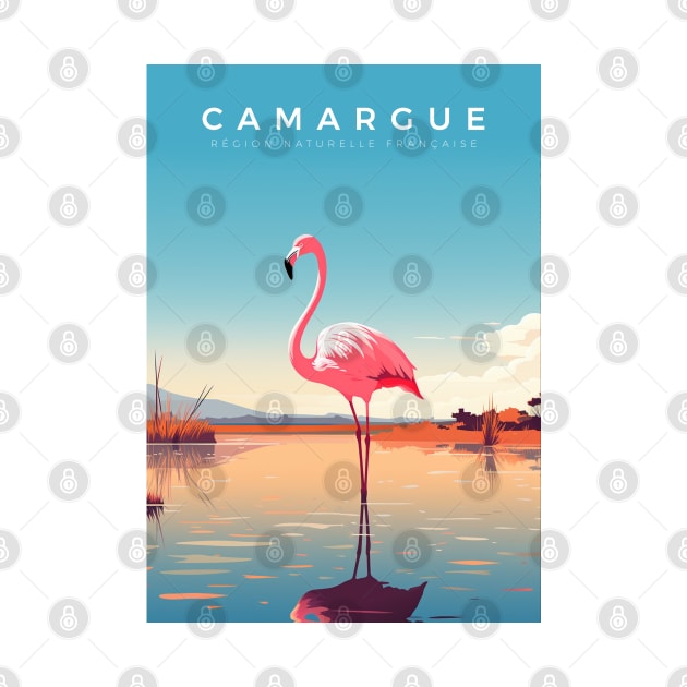 Affiche rétro - voyage - vintage - camargue - Hiver by Labonneepoque