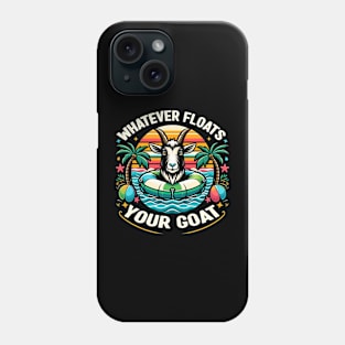 Whatever Floats Your Goat Summer Float Trip River Tubing Phone Case