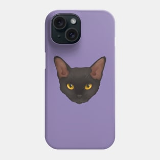 Devon Rex Black Phone Case