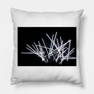 Black and white light abstract Pillow