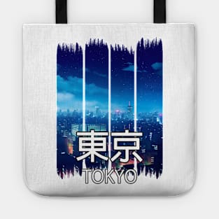 Tokyo City Sykline at Night Landscape – Anime Shirt Tote