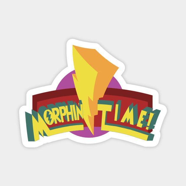 It's Morphin Time! Magnet by Doc Multiverse Designs